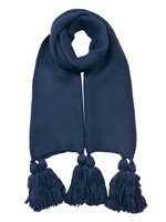 Clayre & Eef Sjaal 40*180 cm donker blauw JZSC0616DBL