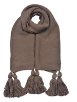 Clayre & Eef Écharpe 40*180 cm kaki JZSC0616KH