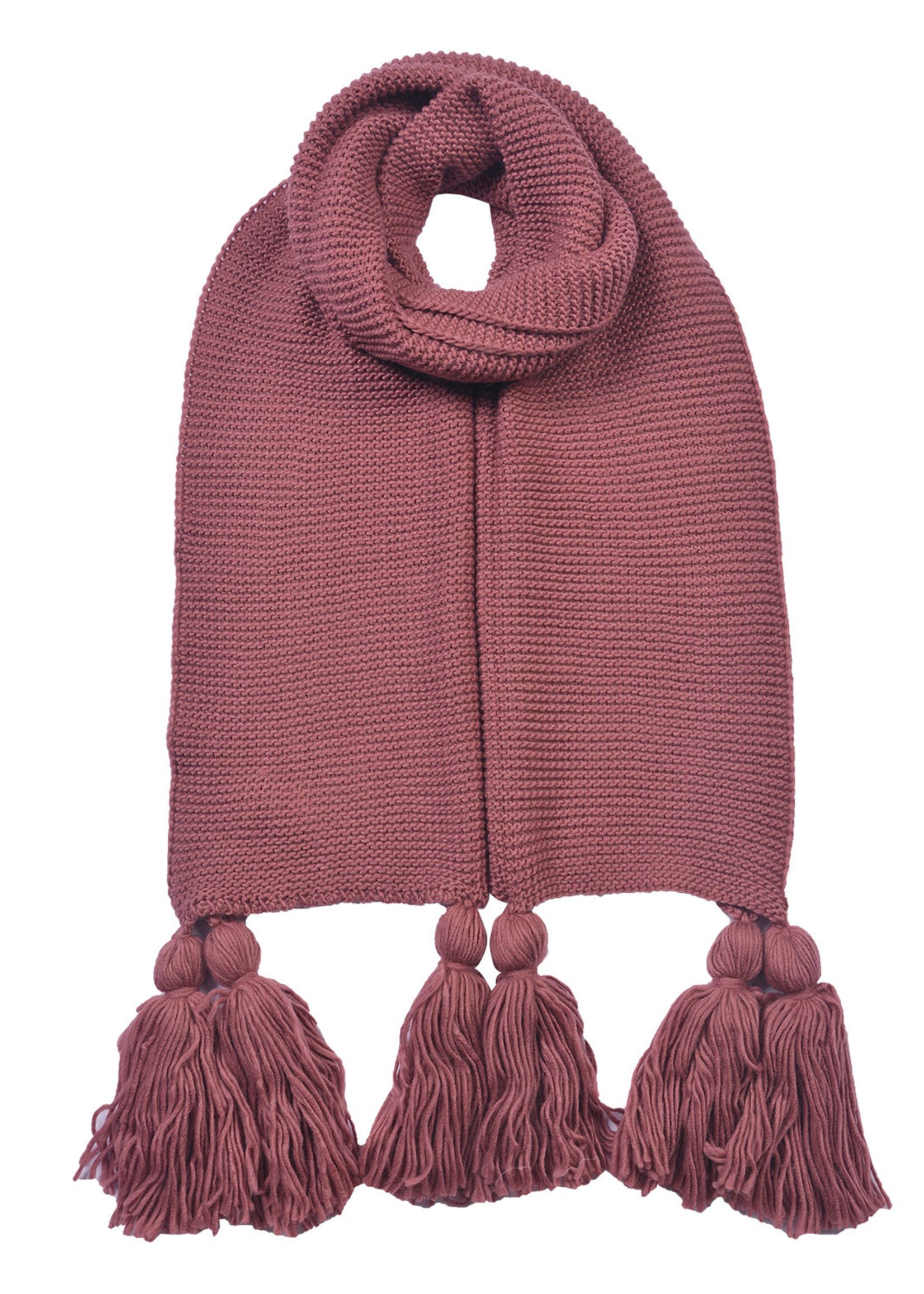 Clayre & Eef Sjaal 40*180 cm roze JZSC0616P