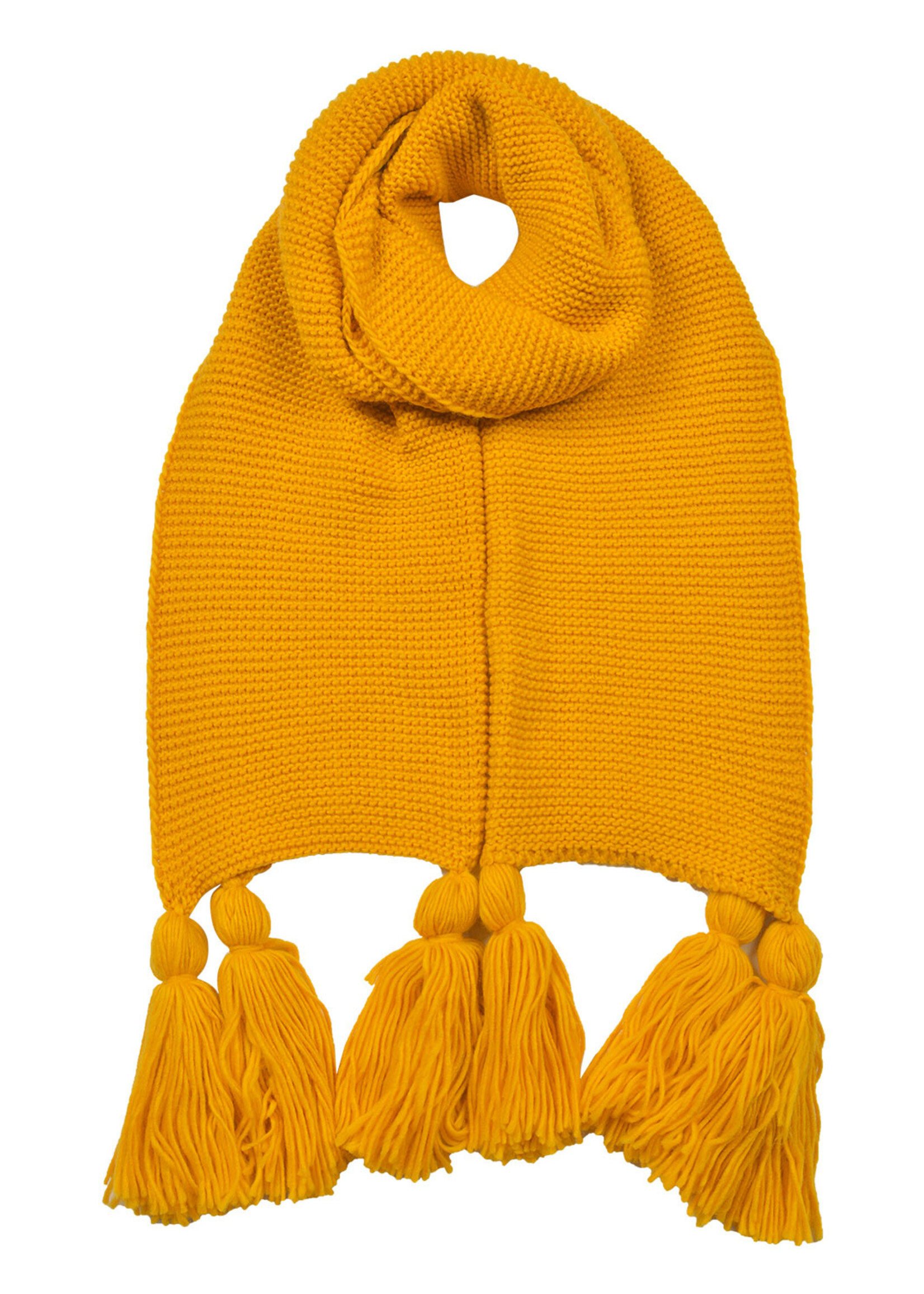 Clayre & Eef Écharpe 40*180 cm jaune JZSC0616Y