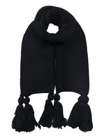 Clayre & Eef Écharpe 40*180 cm noir JZSC0616Z