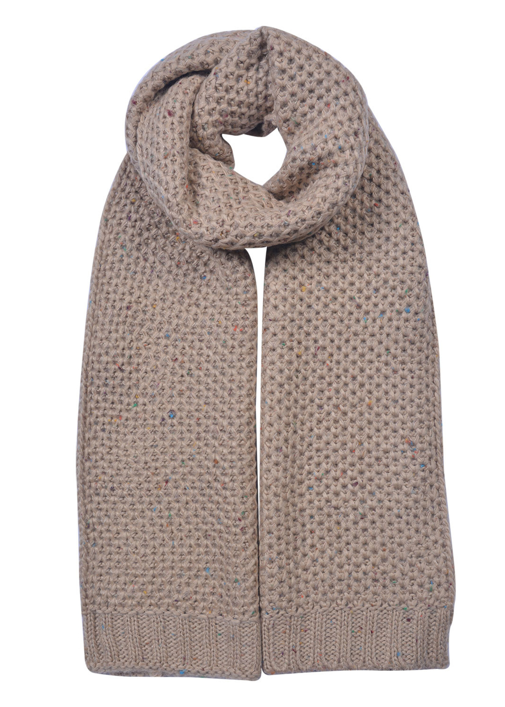 Clayre & Eef Sjaal 35*175 cm beige JZSC0618BE