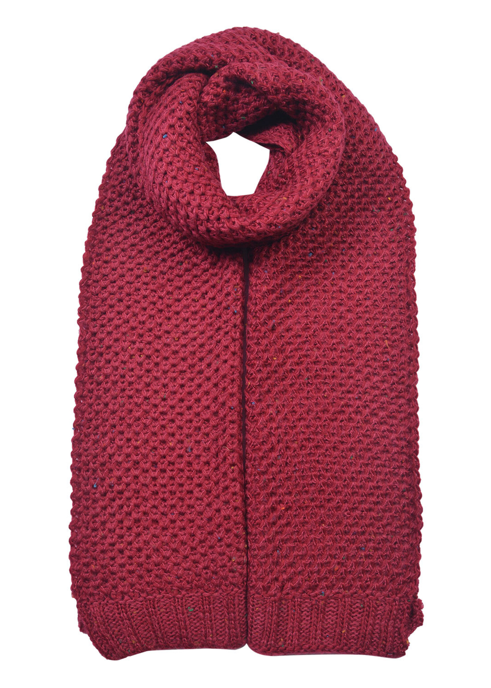 Clayre & Eef Écharpe 35*175 cm rouge JZSC0618BU