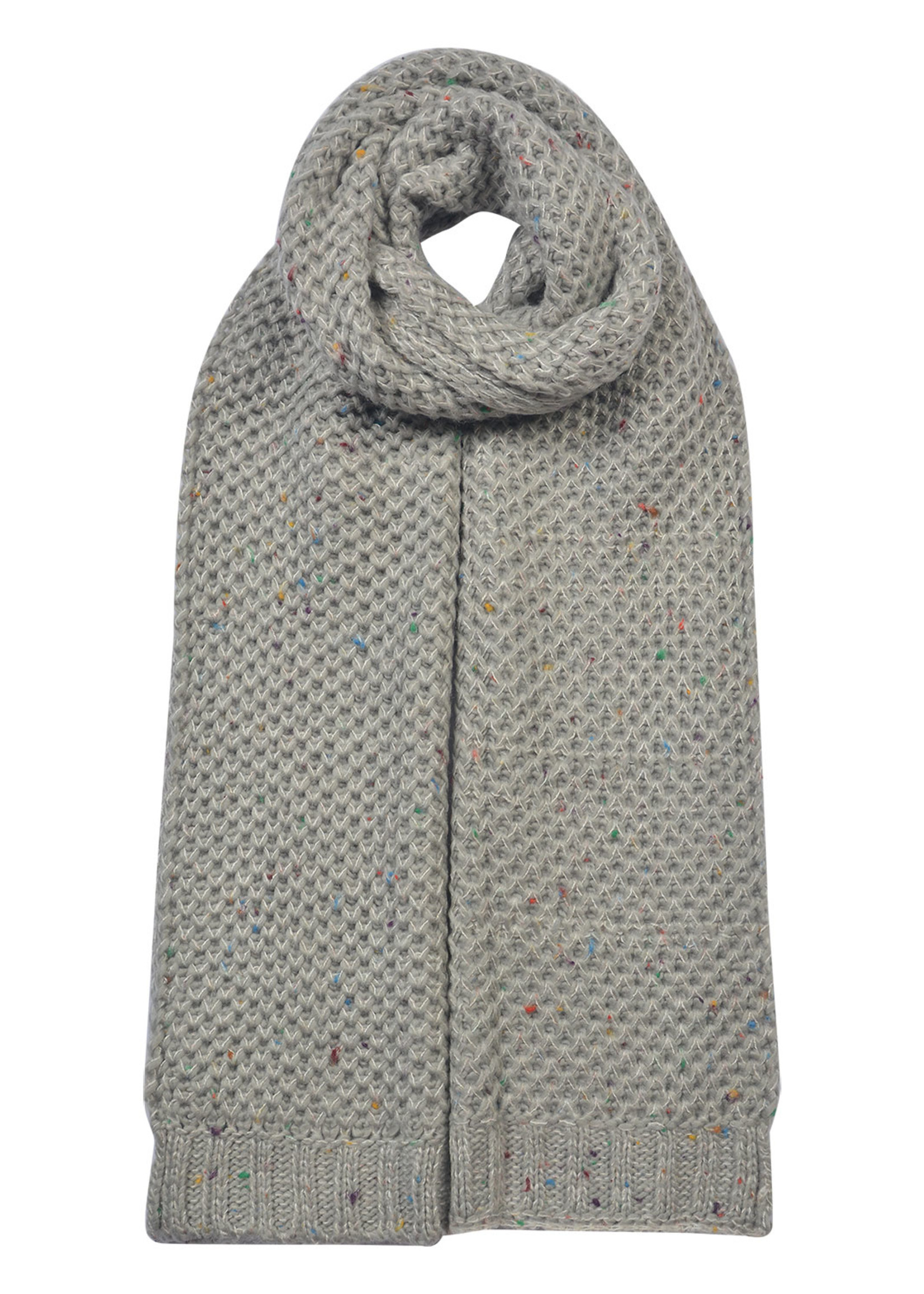 Clayre & Eef Écharpe 35*175 cm gris JZSC0618G