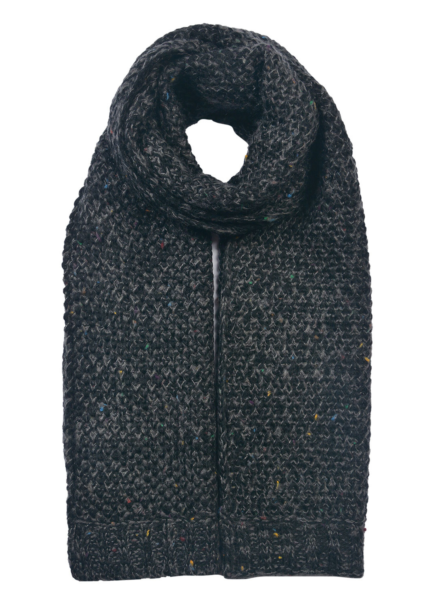 Clayre & Eef Sjaal 35*175 cm zwart JZSC0618Z