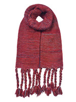 Clayre & Eef Sjaal 30*160 cm rood JZSC0619BU