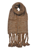 Clayre & Eef Écharpe 30*160 cm brun JZSC0619CH