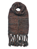 Clayre & Eef Écharpe 30*160 cm noir JZSC0619Z