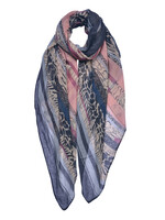 Clayre & Eef Écharpe 90*180 cm multi couleurs JZSC0624