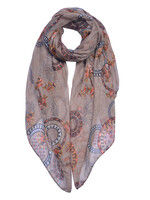 Clayre & Eef Sjaal 90*180 cm meerkleurig JZSC0625