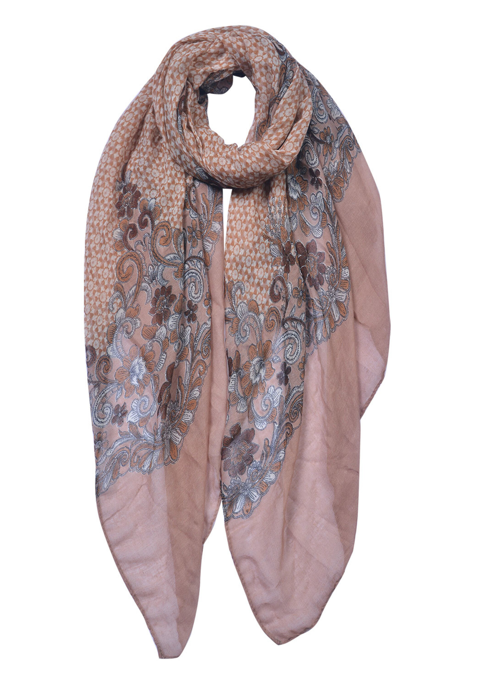 Clayre & Eef Écharpe 90*180 cm multi couleurs JZSC0629