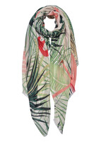 Clayre & Eef Sjaal 85*180 cm groen JZSC0640