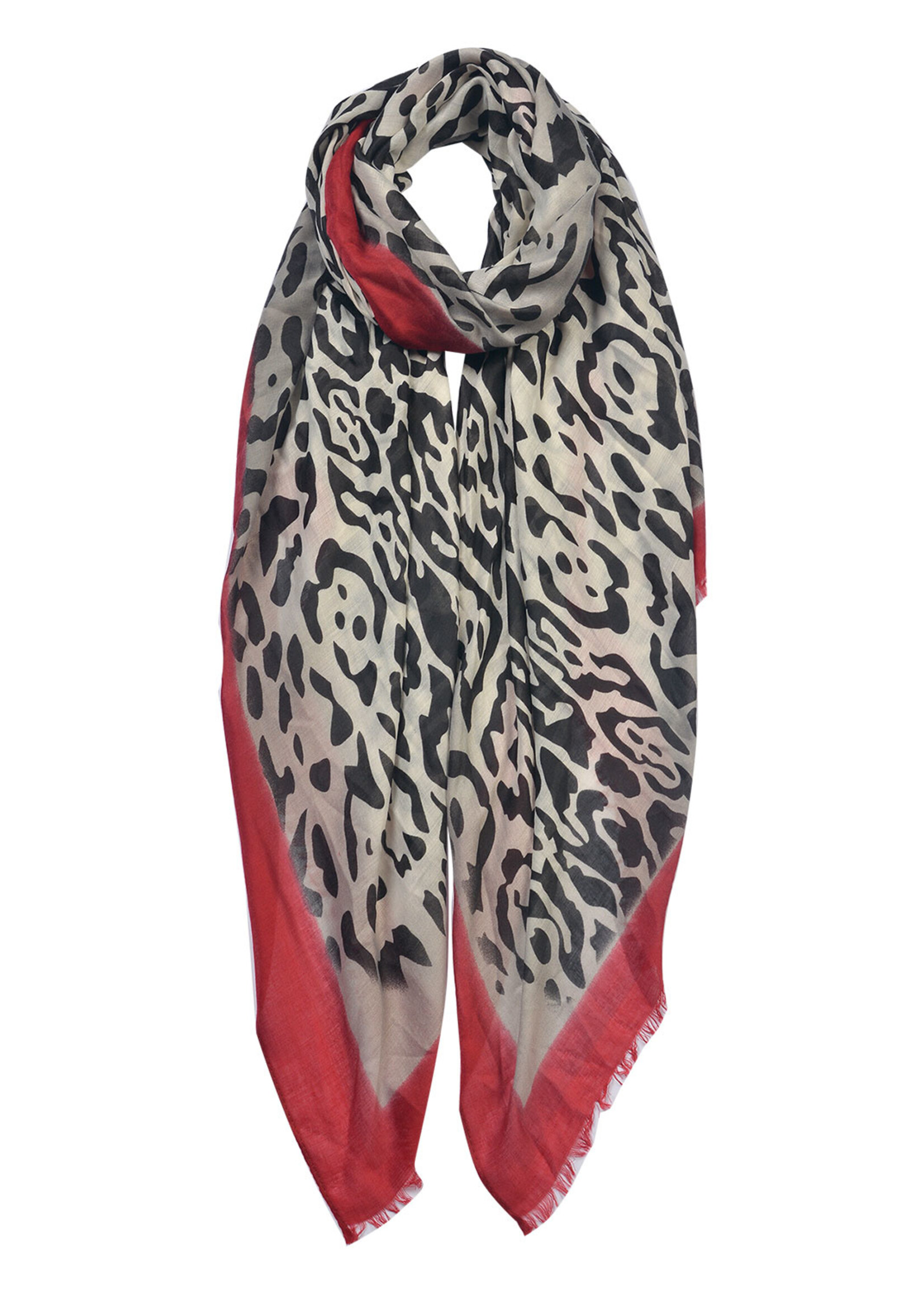 Clayre & Eef Écharpe 85*180 cm multi couleurs JZSC0641