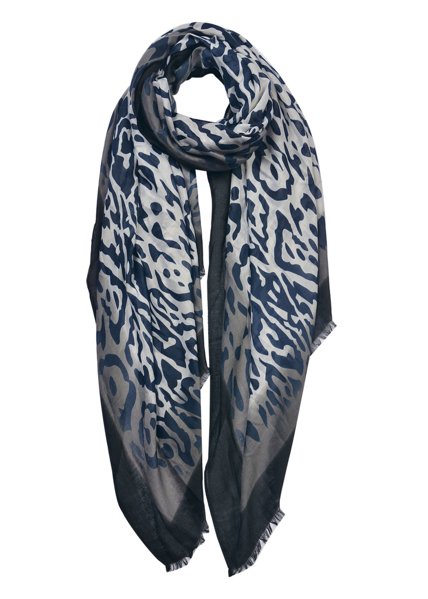 Clayre & Eef Écharpe 85*180 cm gris JZSC0642