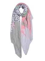 Clayre & Eef Écharpe 85*180 cm gris JZSC0644