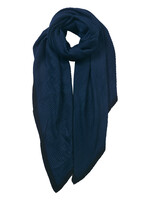 Clayre & Eef Écharpe 90*180 cm bleu JZSC0647BL