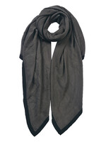 Clayre & Eef Sjaal 90*180 cm grijs JZSC0647G