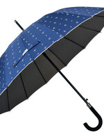 Clayre & Eef Parapluie Ø 98 cm bleu JZUM0031BL