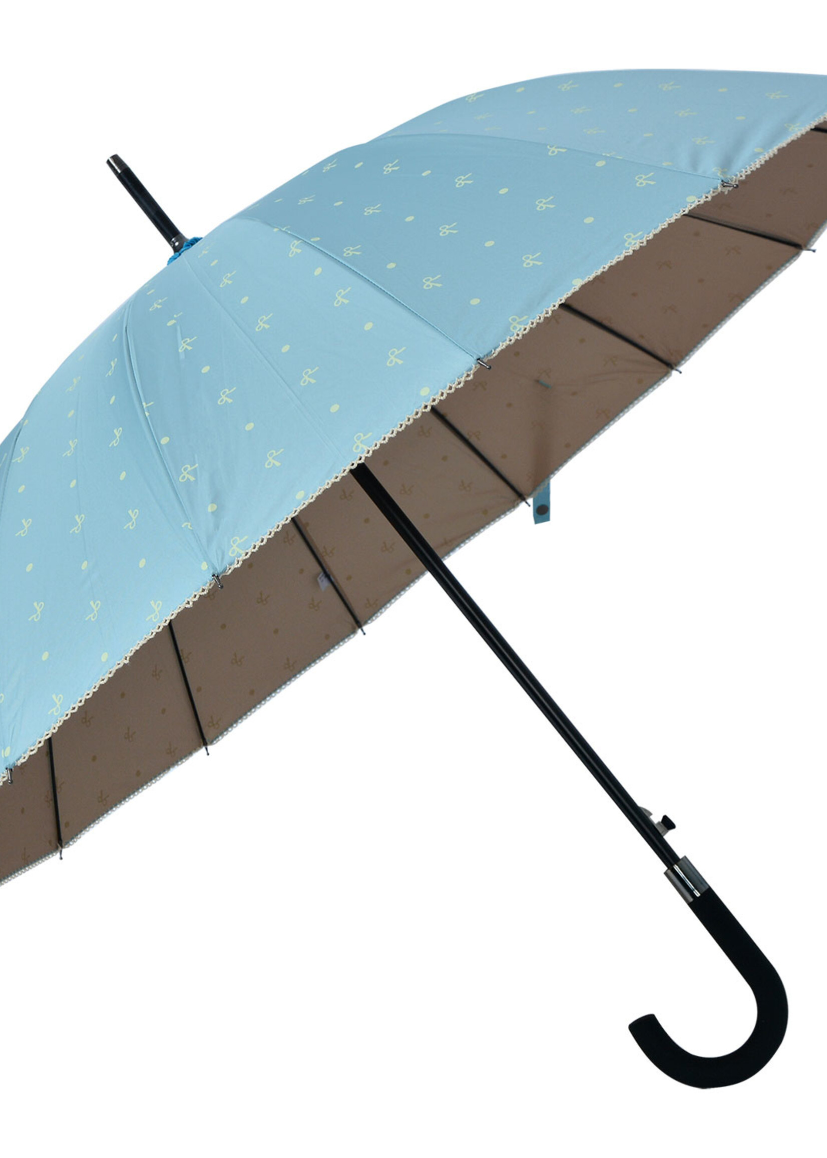 Clayre & Eef Parapluie Ø 98 cm bleu JZUM0031LBL