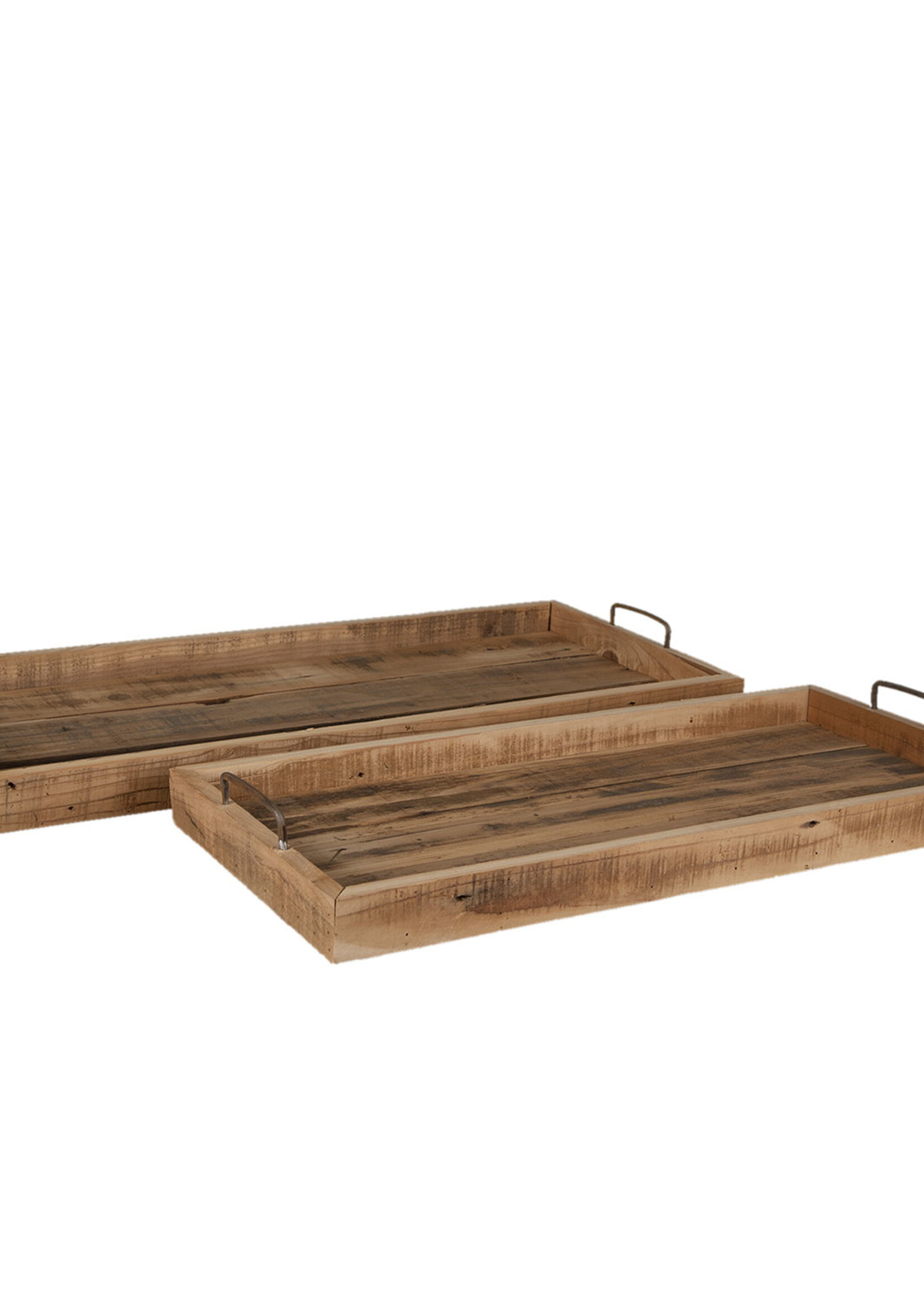 Clayre & Eef Dienblad (2) 81*35*9 / 70*30*8 cm 5H0510