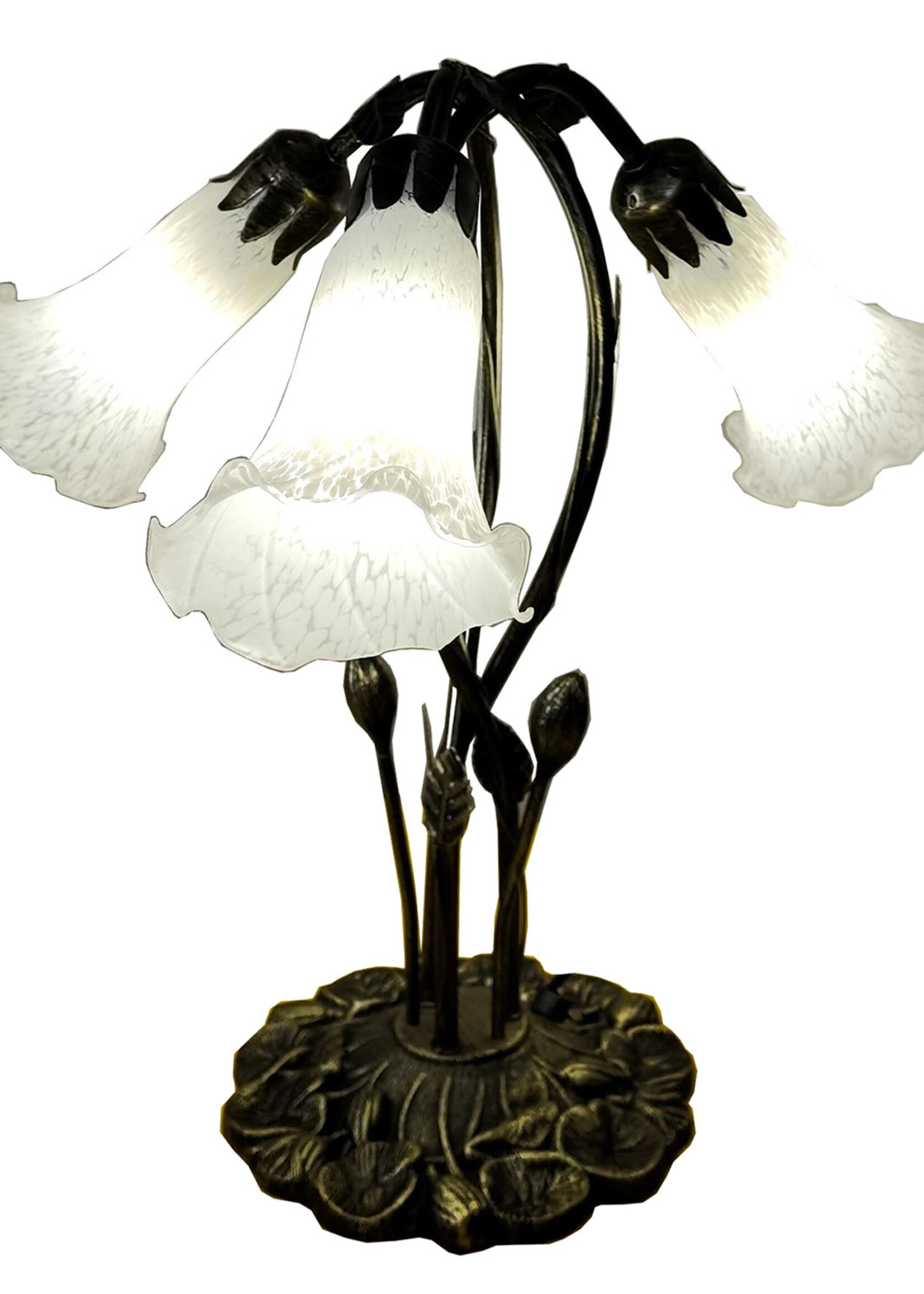 Clayre & Eef Lampe de table Tiffany 41*31*43 cm E14/max 3*25W 5LL-6104