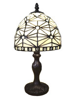 Clayre & Eef Tafellamp Tiffany Ø 18*33 cm E14/max 1*25W 5LL-6105