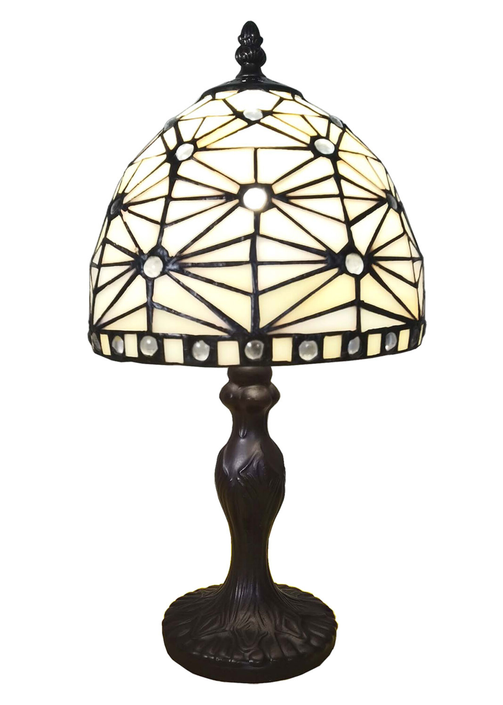 Clayre & Eef Lampe de table Tiffany Ø 18*33 cm E14/max 1*25W 5LL-6105