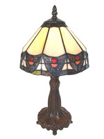 Clayre & Eef Tafellamp Tiffany Ø 20*34 cm E14/max 1*25W 5LL-6108