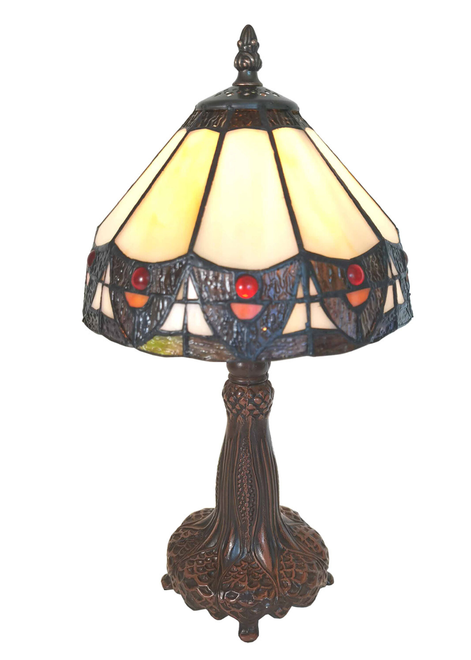 Clayre & Eef Lampe de table Tiffany Ø 20*34 cm E14/max 1*25W 5LL-6108