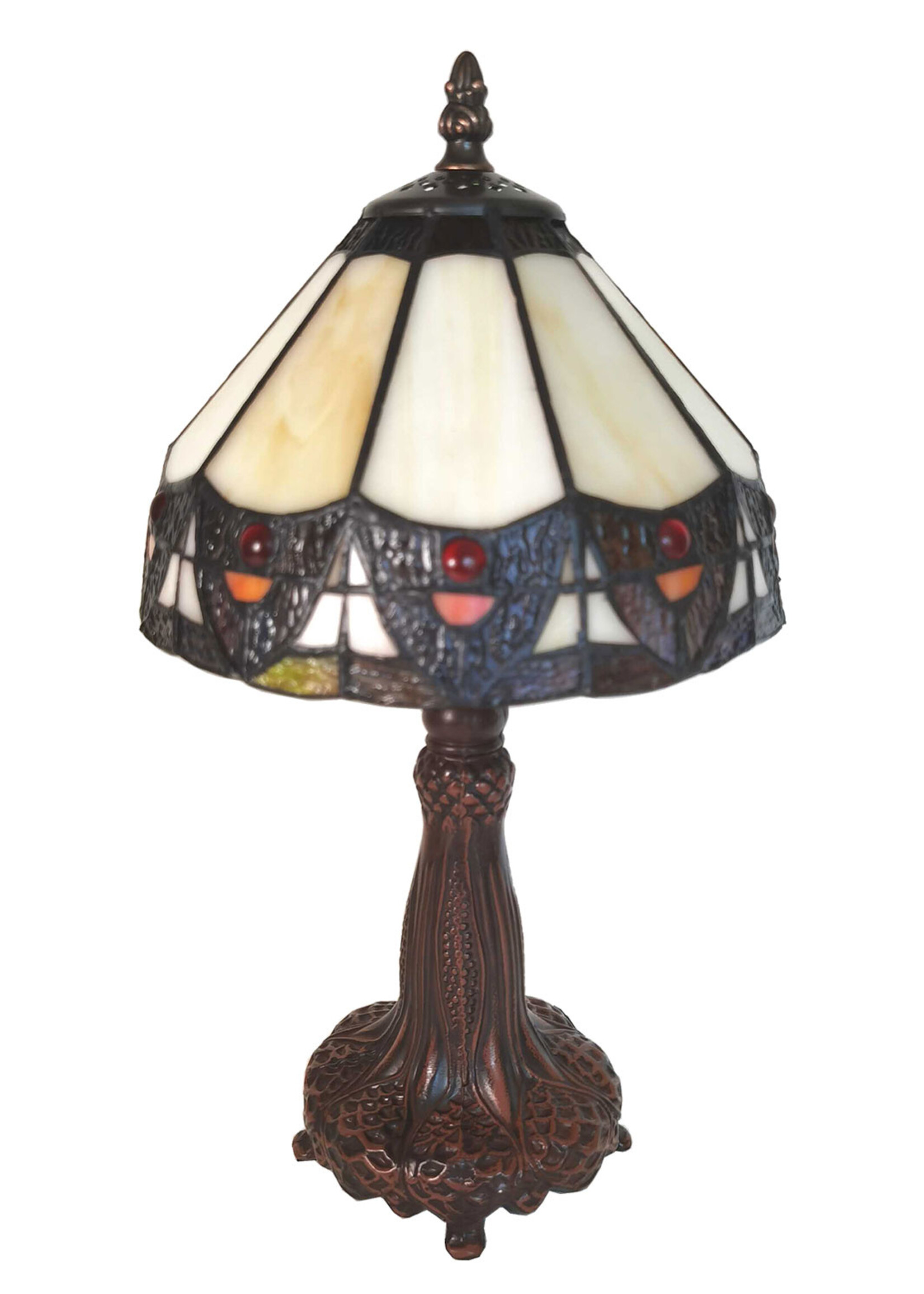Clayre & Eef Lampe de table Tiffany Ø 20*34 cm E14/max 1*25W 5LL-6108