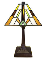 Clayre & Eef Lampe de table Tiffany 20*20*34 cm E14/max 1*25W 5LL-6109