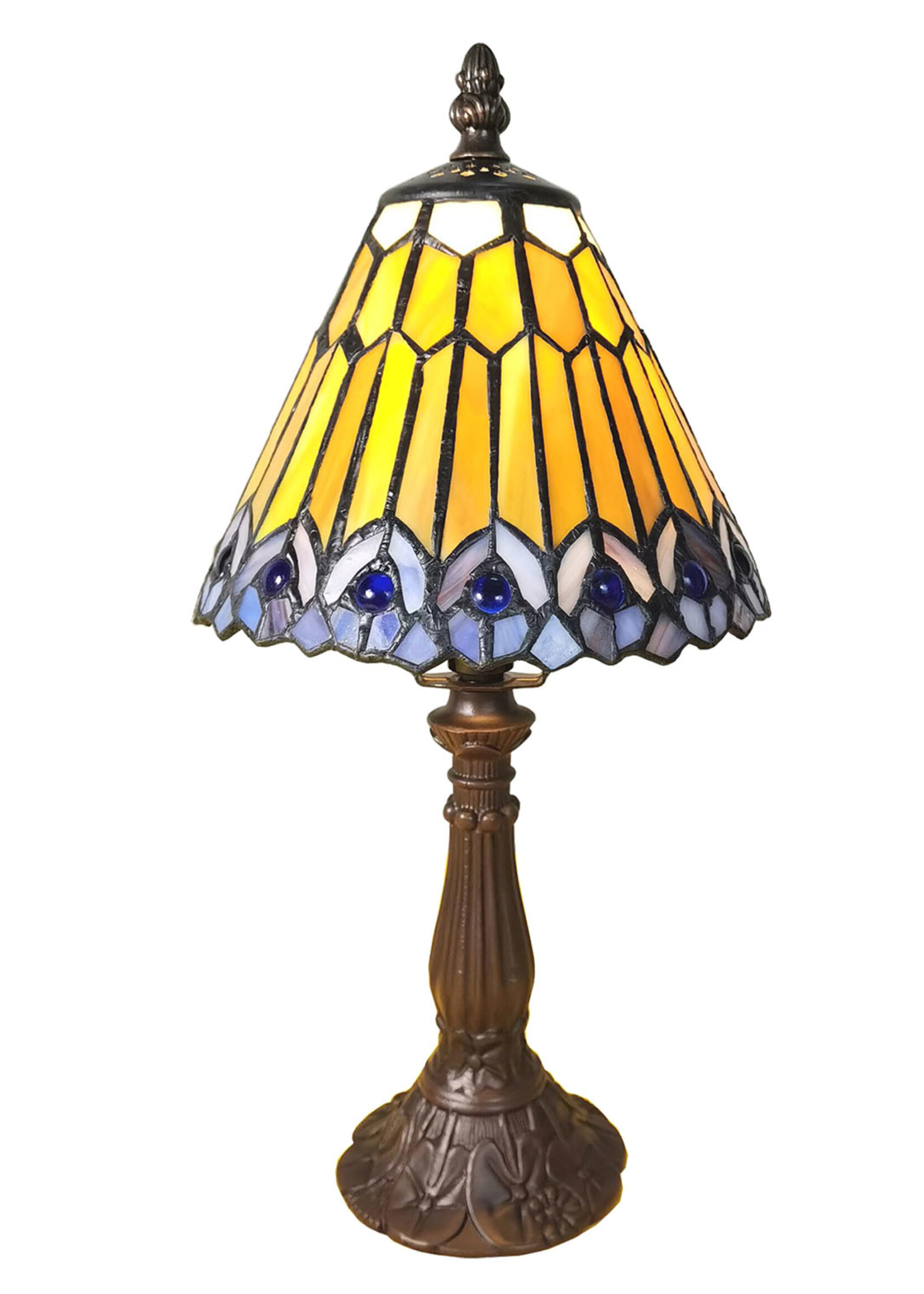 Clayre & Eef Lampe de table Tiffany Ø 20*34 cm E14/max 1*25W 5LL-6110