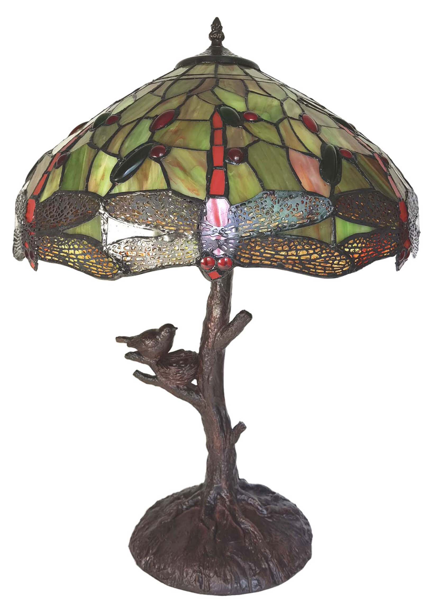 Clayre & Eef Lampe de table Tiffany Ø 41*57 cm E27/max 2*60W 5LL-6111