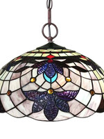 Clayre & Eef Lampe suspendue Tiffany Ø 45*23 cm E27/max 3*60W 5LL-6112