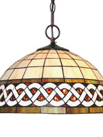 Clayre & Eef Lampe suspendue Tiffany Ø 46*138 cm E27/max 2*60W 5LL-6152
