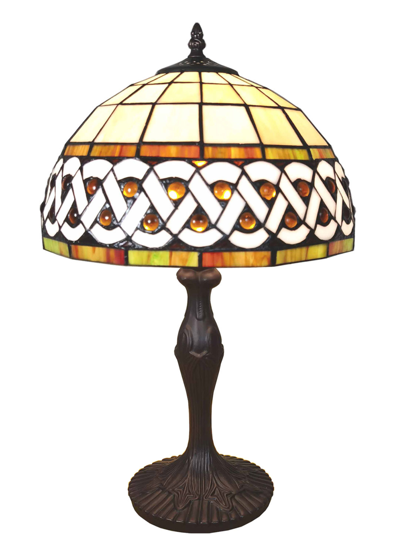 Clayre & Eef Lampe de table Tiffany Ø 31*43 cm E27/max 1*40W 5LL-6153