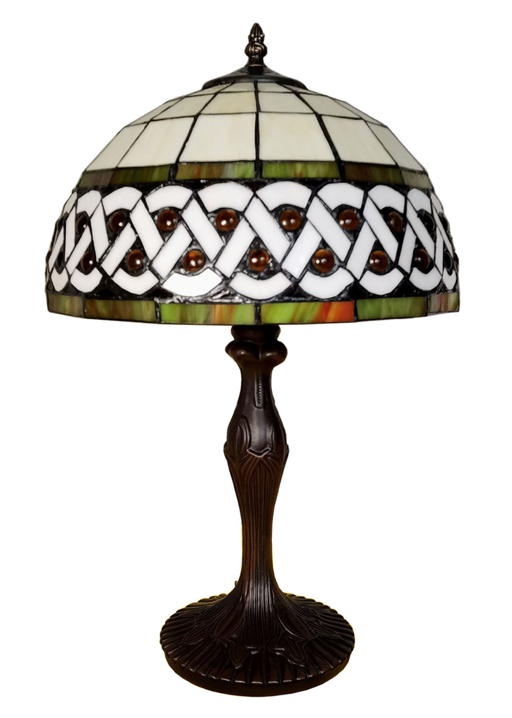 Clayre & Eef Lampe de table Tiffany Ø 31*43 cm E27/max 1*40W 5LL-6153