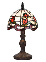 Clayre & Eef Tafellamp Tiffany Ø 18*32 cm E14/max 1*25W 5LL-6156