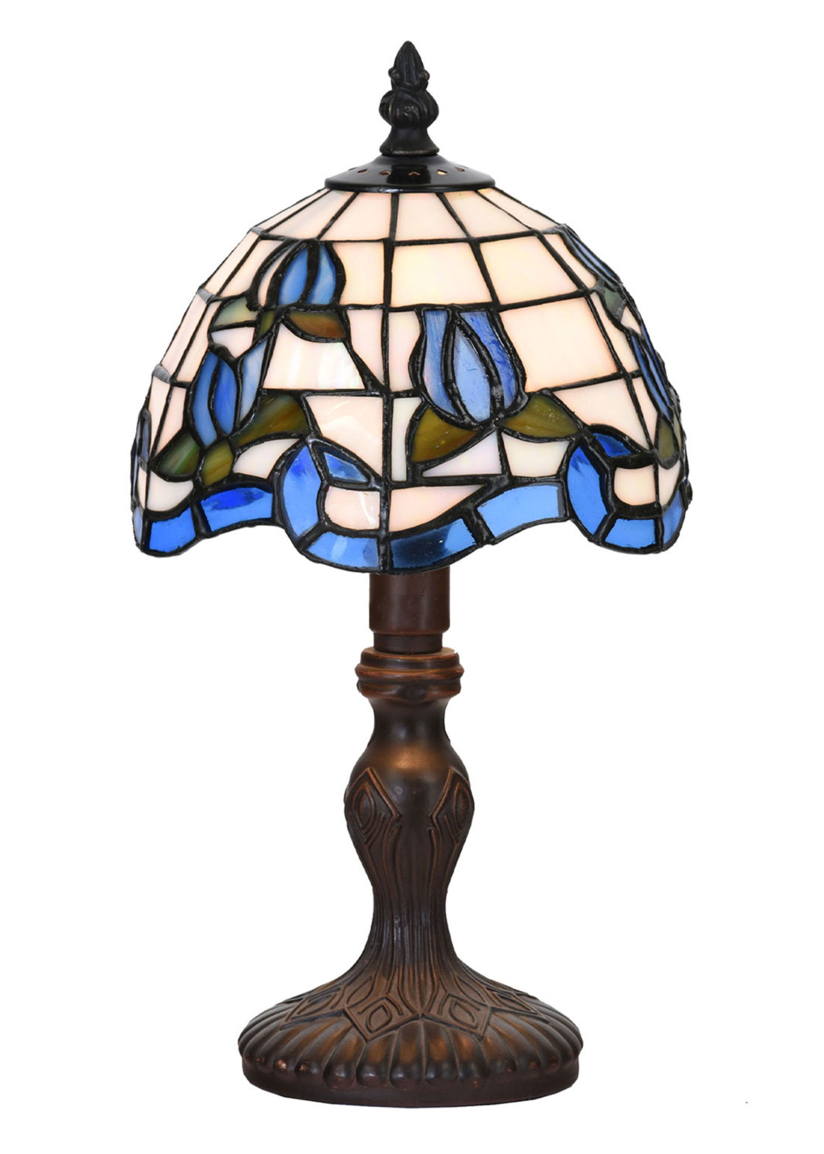 Clayre & Eef Lampe de table Tiffany Ø 18*32 cm E14/max 1*25W 5LL-6158