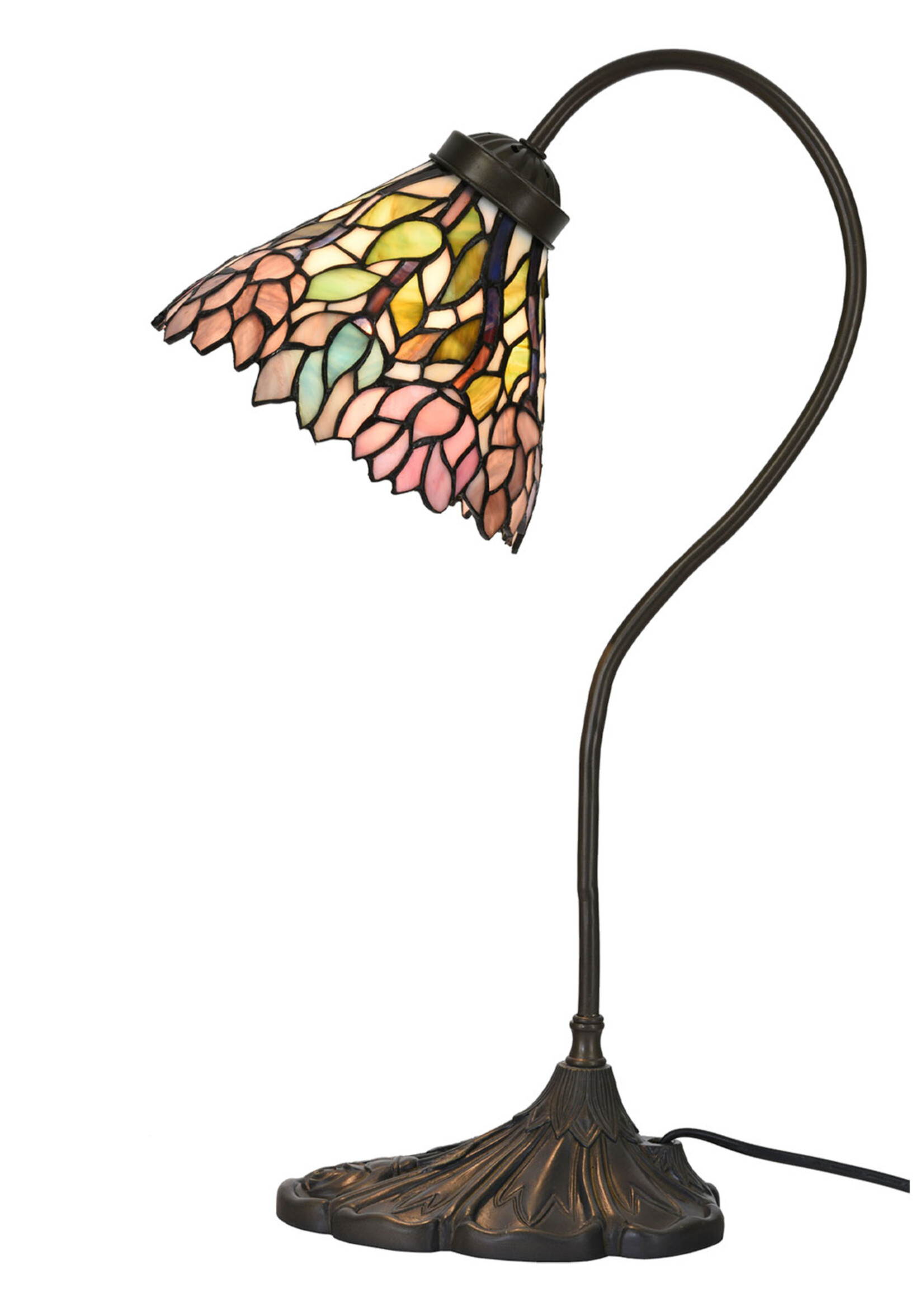 Clayre & Eef Lampe de table Tiffany Ø 20*51 cm E14/max 1*40W 5LL-6162