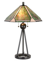 Clayre & Eef Tafellamp Tiffany Ø 50*73 cm E27/max 2*60W 5LL-6165