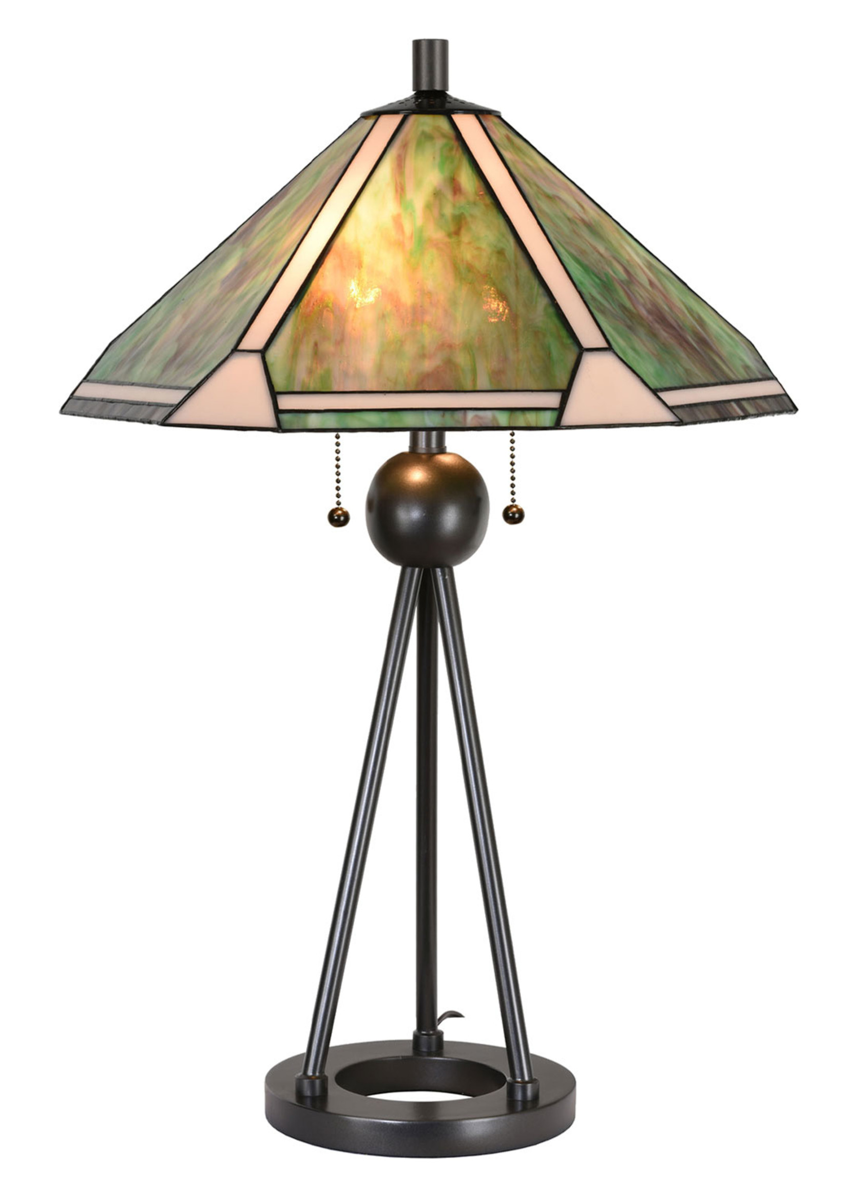 Clayre & Eef Lampe de table Tiffany Ø 50*73 cm E27/max 2*60W 5LL-6165