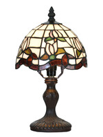 Clayre & Eef Tafellamp Tiffany Ø 18*32 cm E14/max 1*25W 5LL-6180