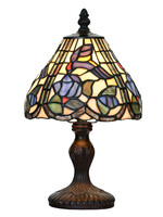 Clayre & Eef Tafellamp Tiffany Ø 18*32 cm E14/max 1*25W 5LL-6181