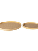 Clayre & Eef Decoratieve schaal (set 2) Ø 40*3 / Ø 31*3 cm 64853