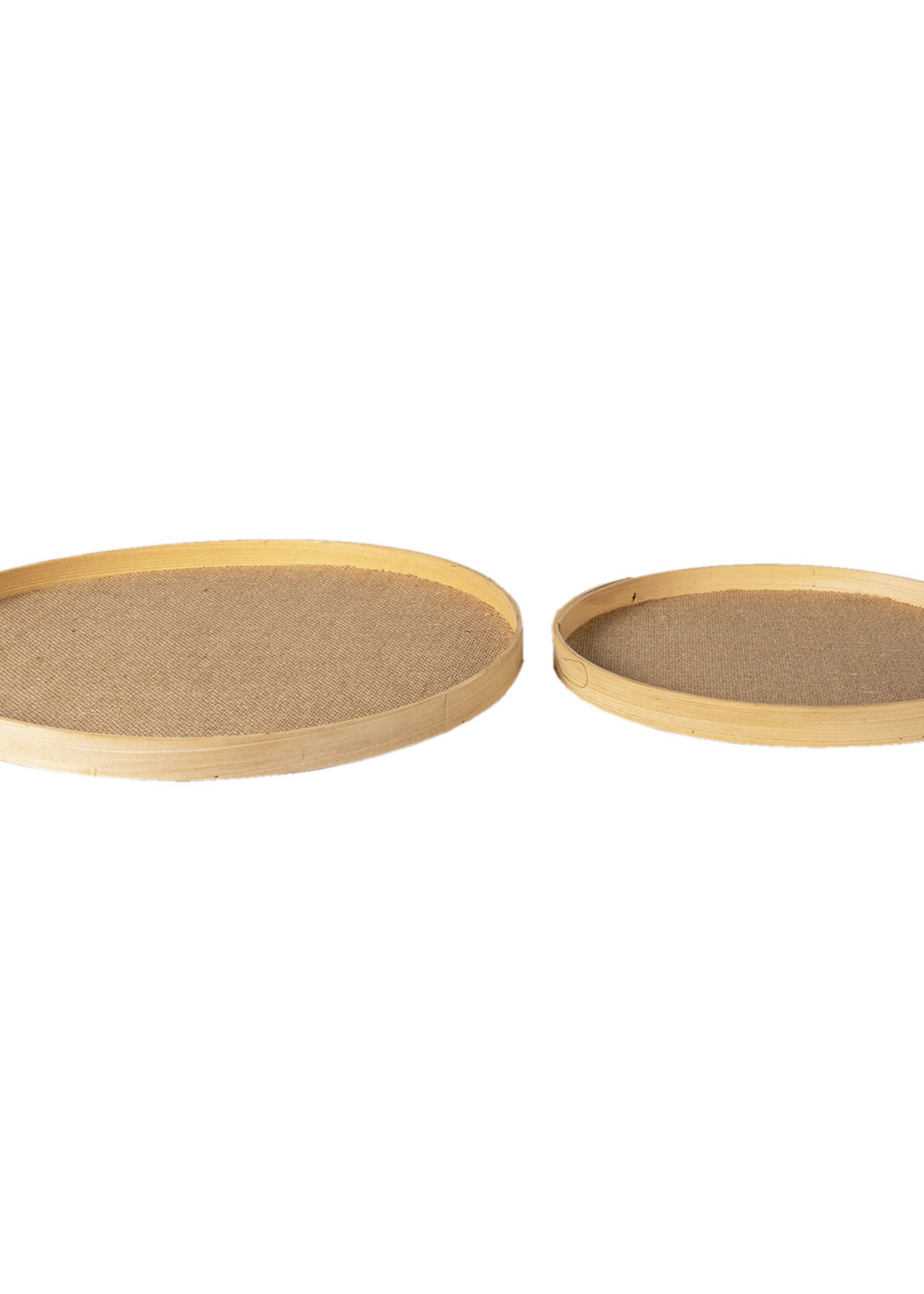 Clayre & Eef Bol décoratif  (set 2) Ø 40*3 / Ø 31*3 cm 64853