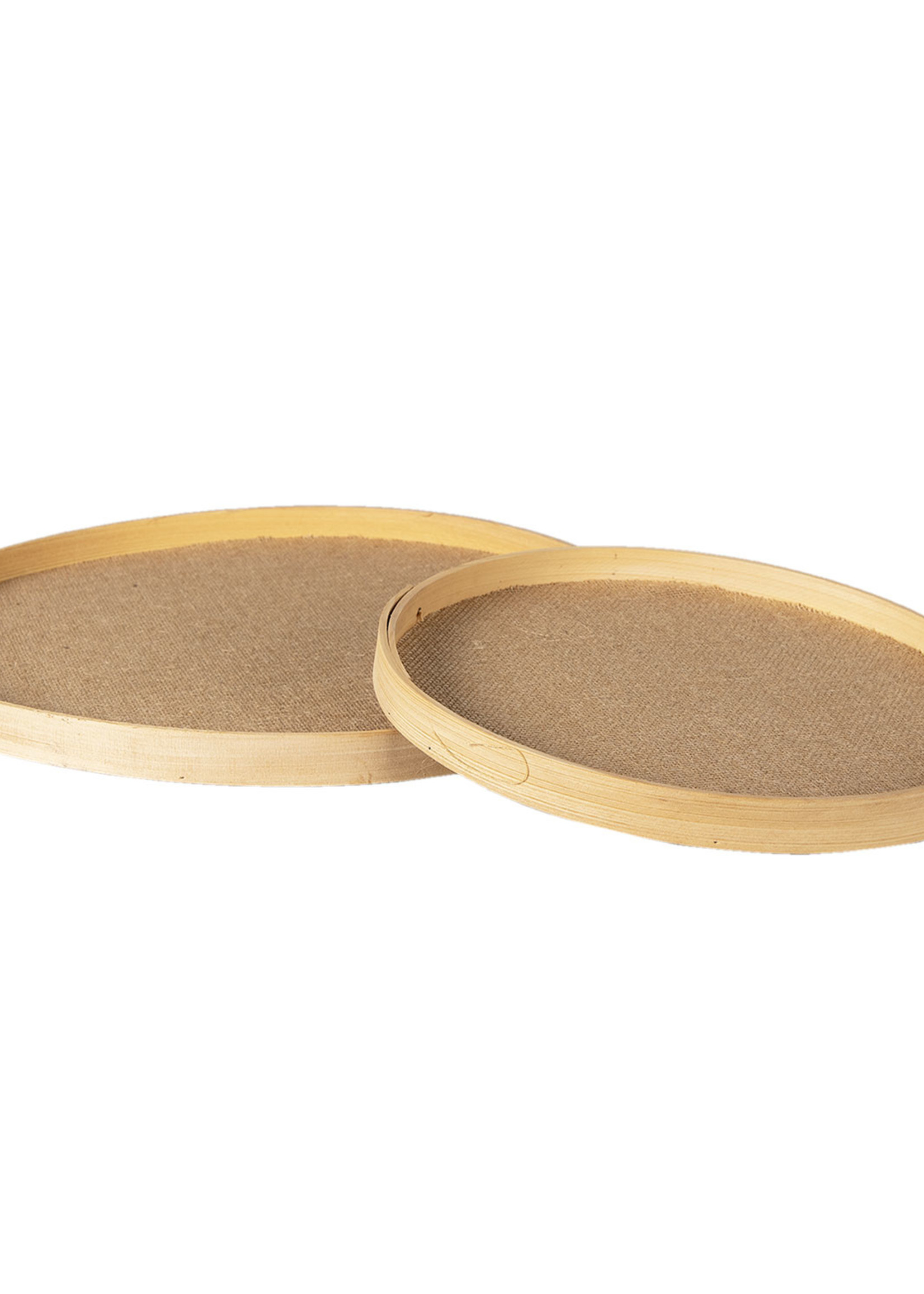 Clayre & Eef Bol décoratif  (set 2) Ø 40*3 / Ø 31*3 cm 64853