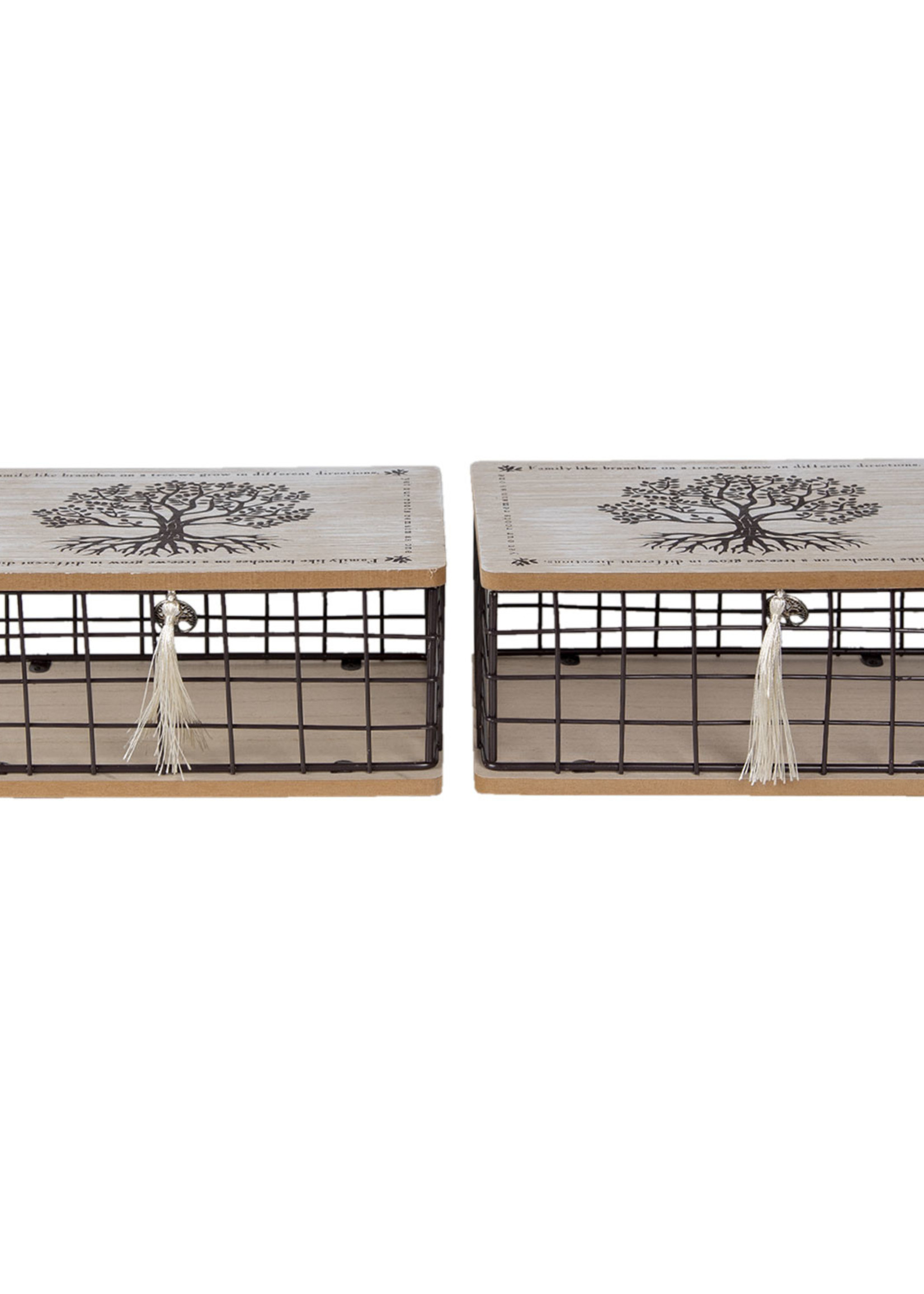 Clayre & Eef Boîte en bois 25*17*11 cm 64937