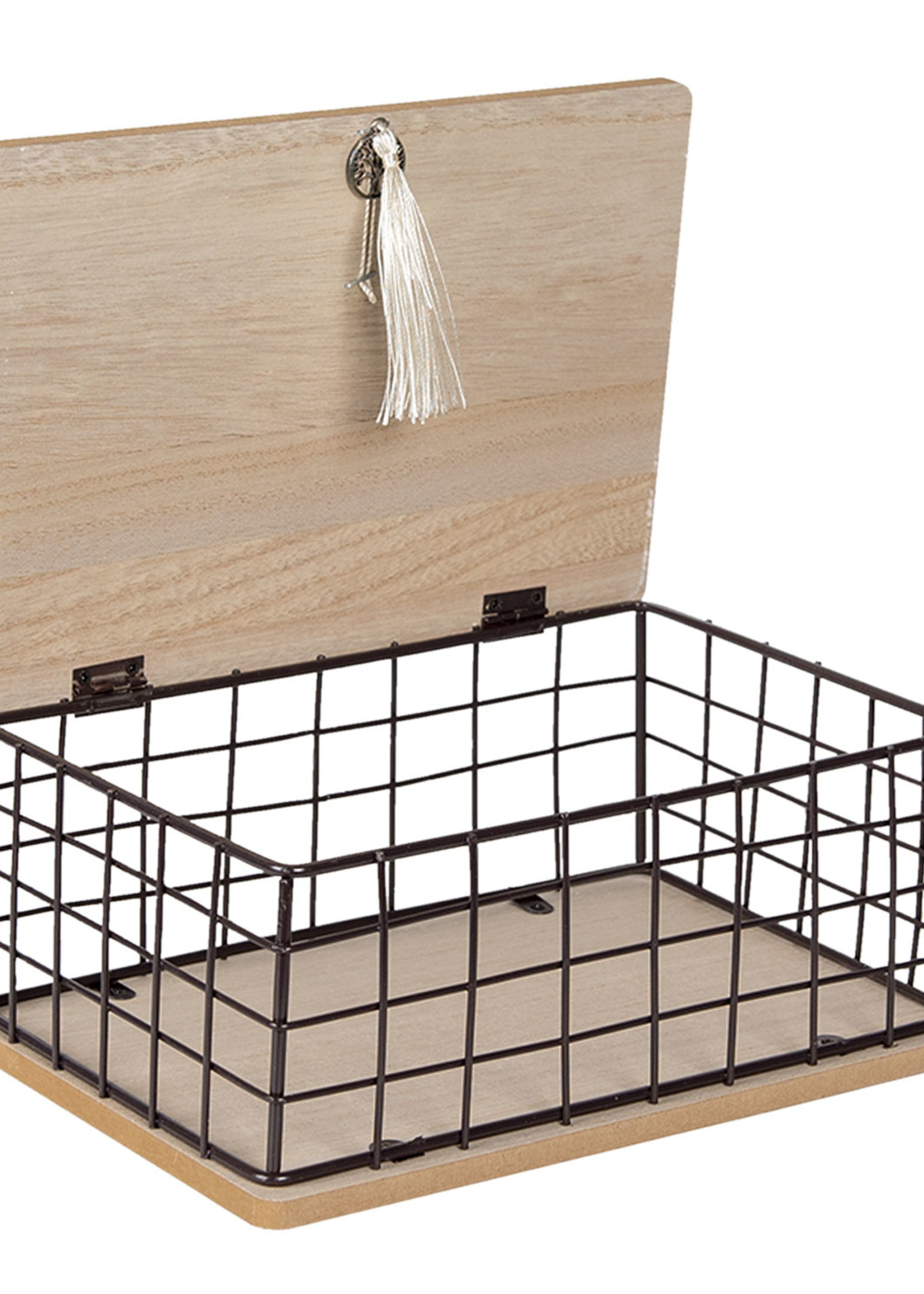Clayre & Eef Boîte en bois 25*17*11 cm 64937