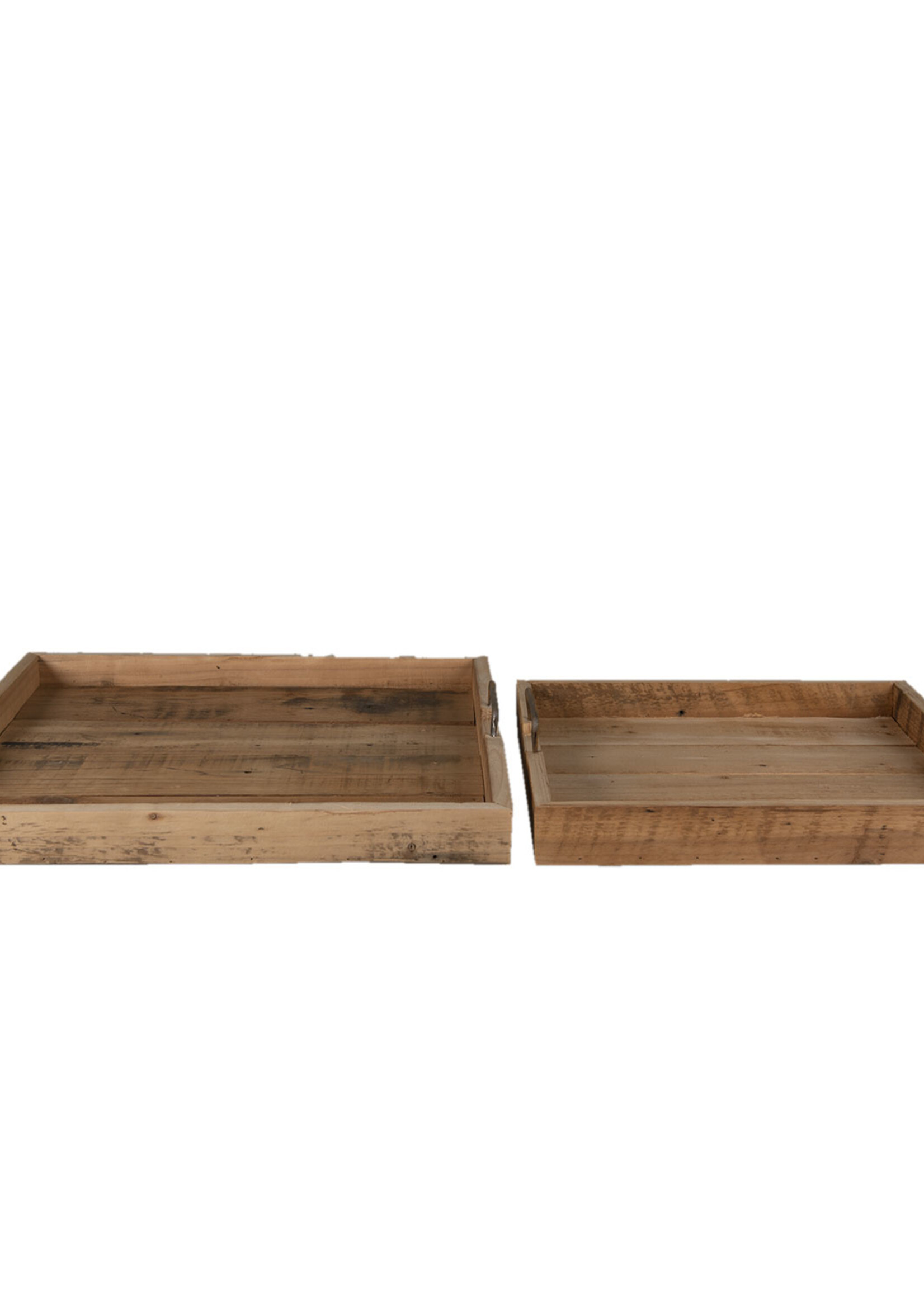 Clayre & Eef Plateau (set 2) 40*40*9 / 50*50*8 cm 6H2052